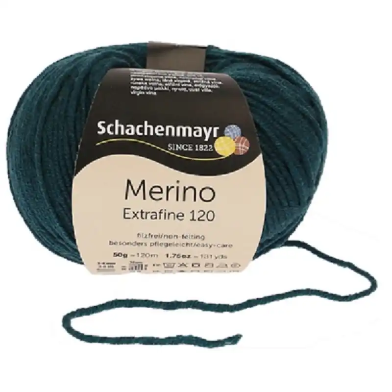Schachenmayr Merino extrafine 120 Malachitová 163