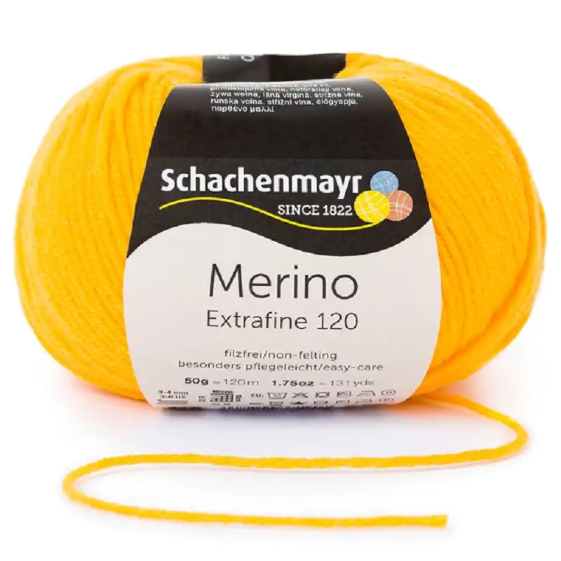 Schachenmayr Merino extrafine 120 Maracuja 121
