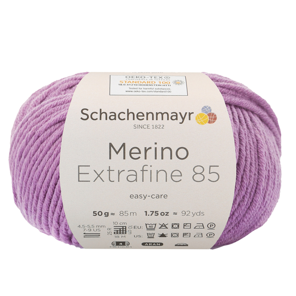 Schachenmayr Merino extrafine 85 Fialová 246