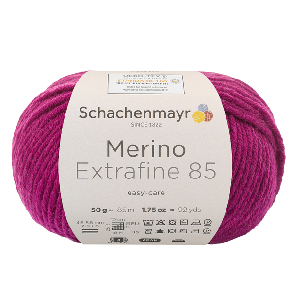 Schachenmayr Merino extrafine 85 Fuchsiová 233