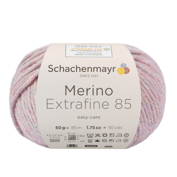 Schachenmayr Merino extrafine 85 Narůžovělý melír 241