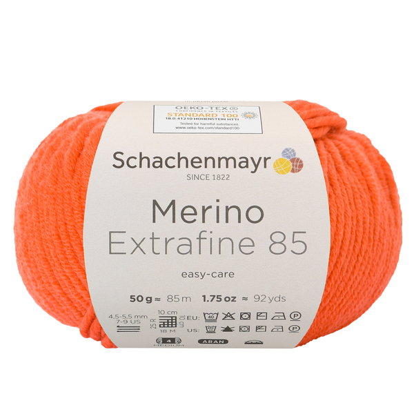 Schachenmayr Merino extrafine 85 Oranžová 225