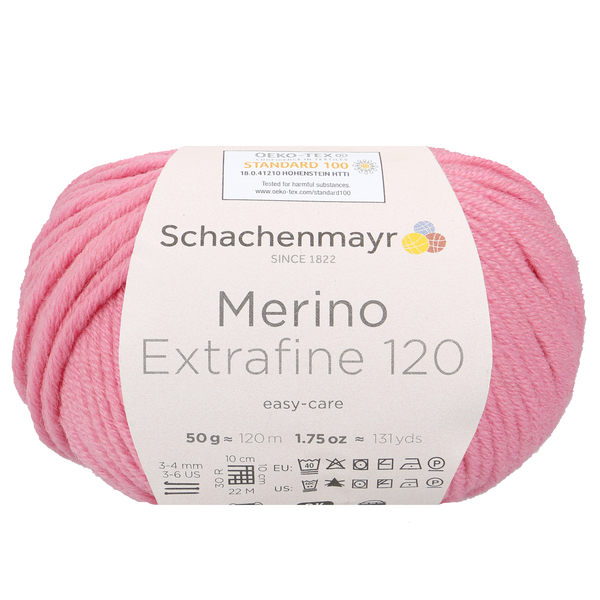 Schachenmayr Merino extrafine 85 Růžová 236