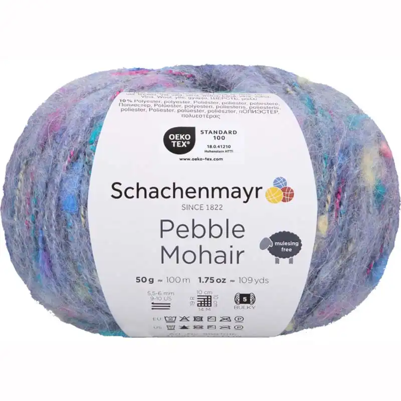 Schachenmayr Pebble Mohair 52 Šedomodrý