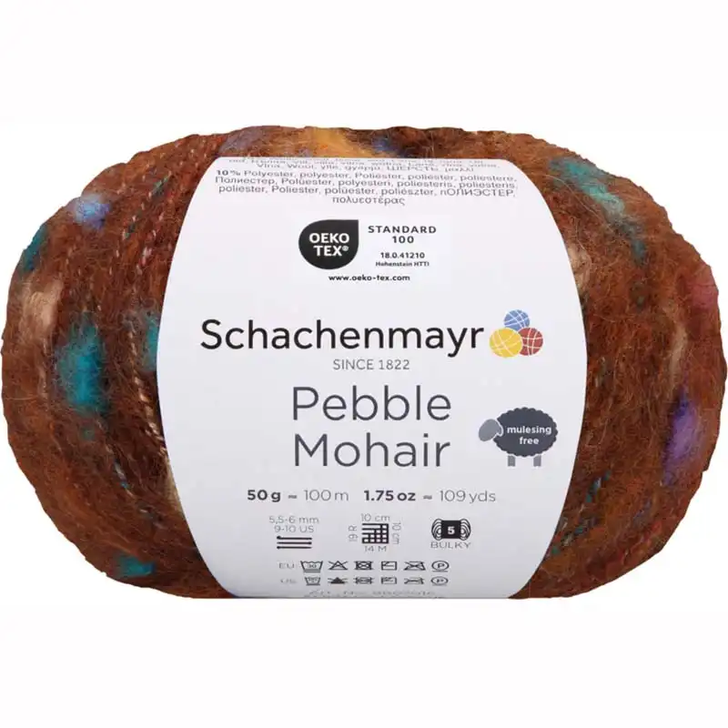 Schachenmayr Pebble Mohair 82 Hnědý