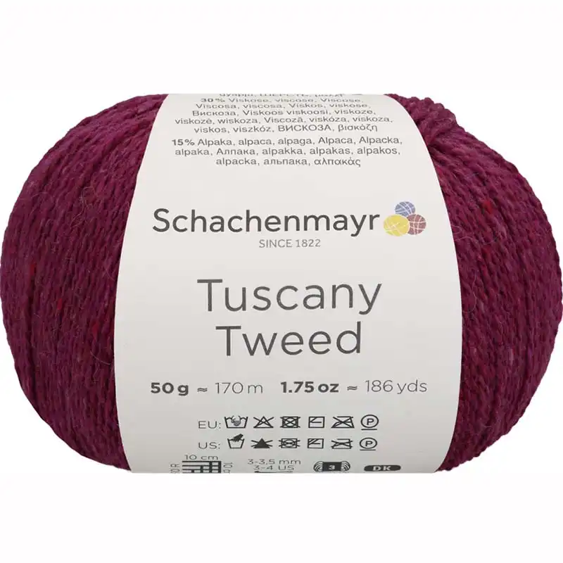 Schachenmayr Tuscany Tweed 34 Malinová