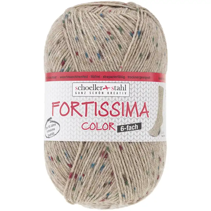 Schoeller Stahl Fortissima tweed 6-fach 0155