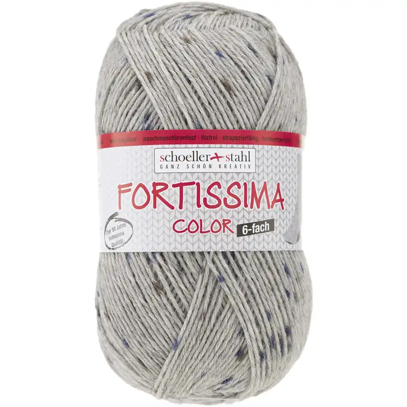 Schoeller Stahl Fortissima tweed 6-fach 0156