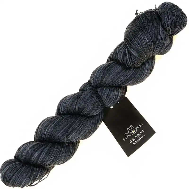 Schoppel Wolle 6 karat Shadow 2379 Seidenschwarz