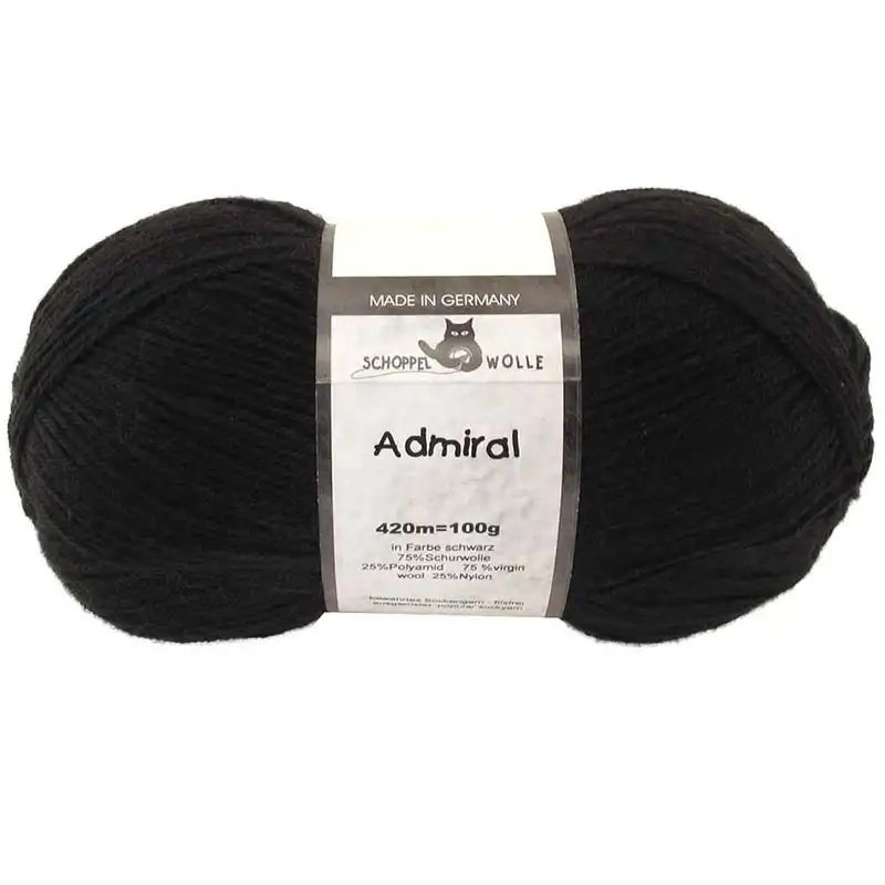 Schoppel Wolle Admiral 880 Schwarz