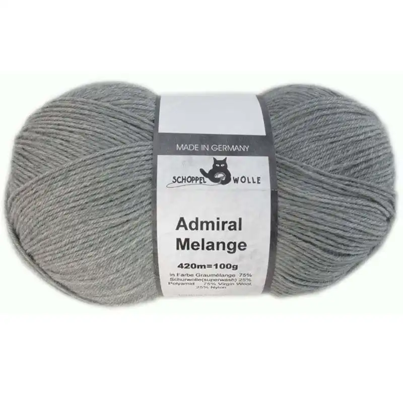 Schoppel Wolle Admiral Melange 9263m Graumelange