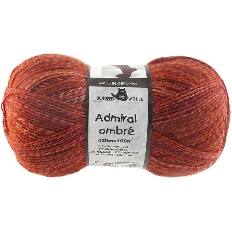 Schoppel Wolle Admiral ombré 1881 Rotes Laub