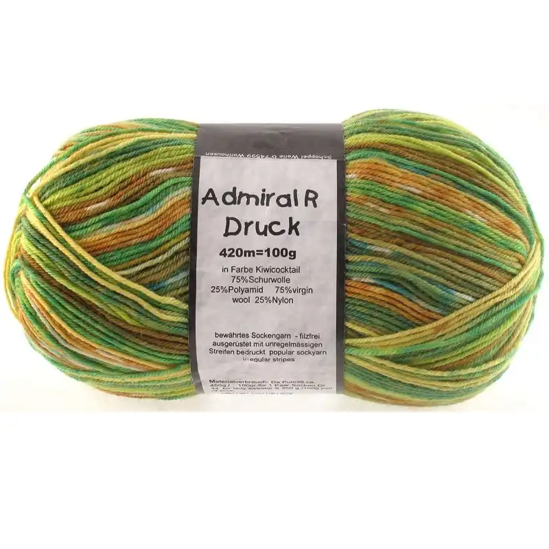 Schoppel Wolle Admiral R Druck 1860 Kiwi-Cocktail
