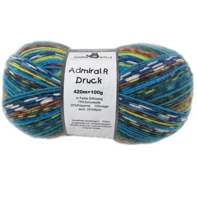 Schoppel Wolle Admiral R Druck 2184 Giftzwerk