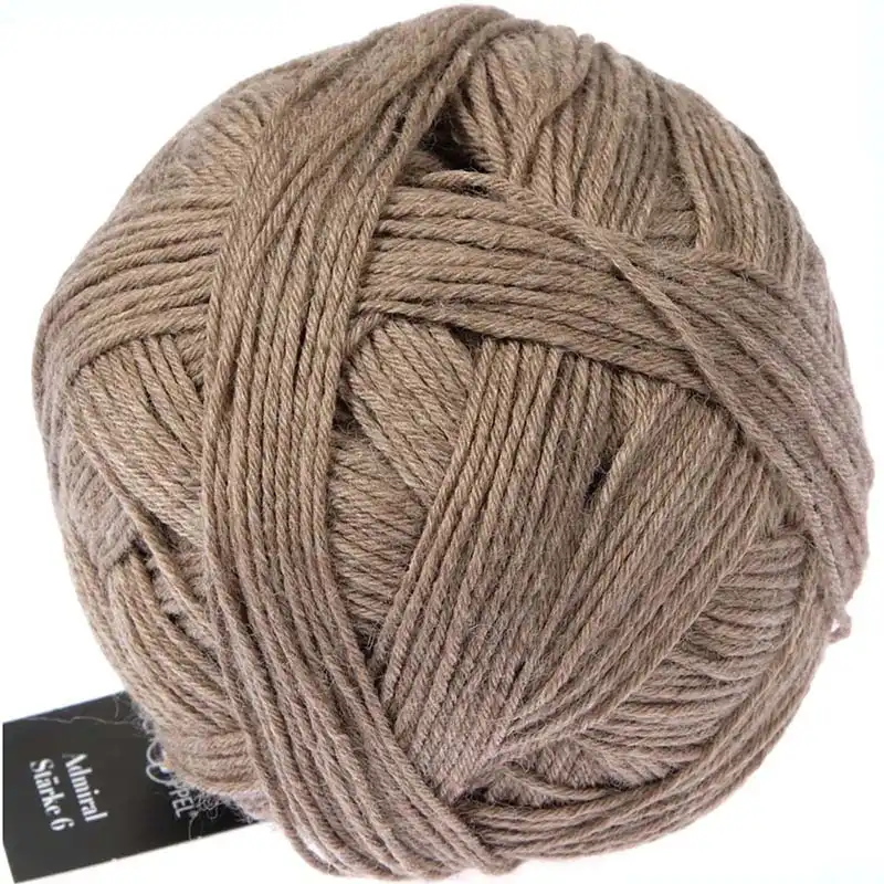 Schoppel Wolle Admiral Stärke 6 7398M Melange Camel