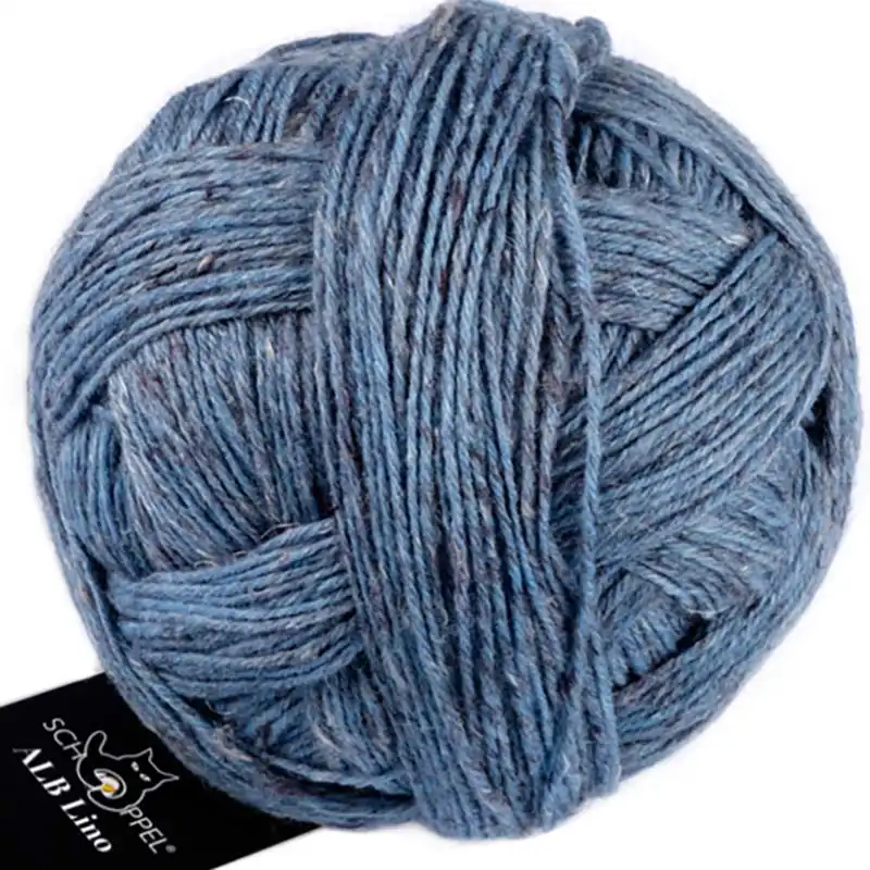 Schoppel Wolle Alb Lino 4201M Blau Mélange