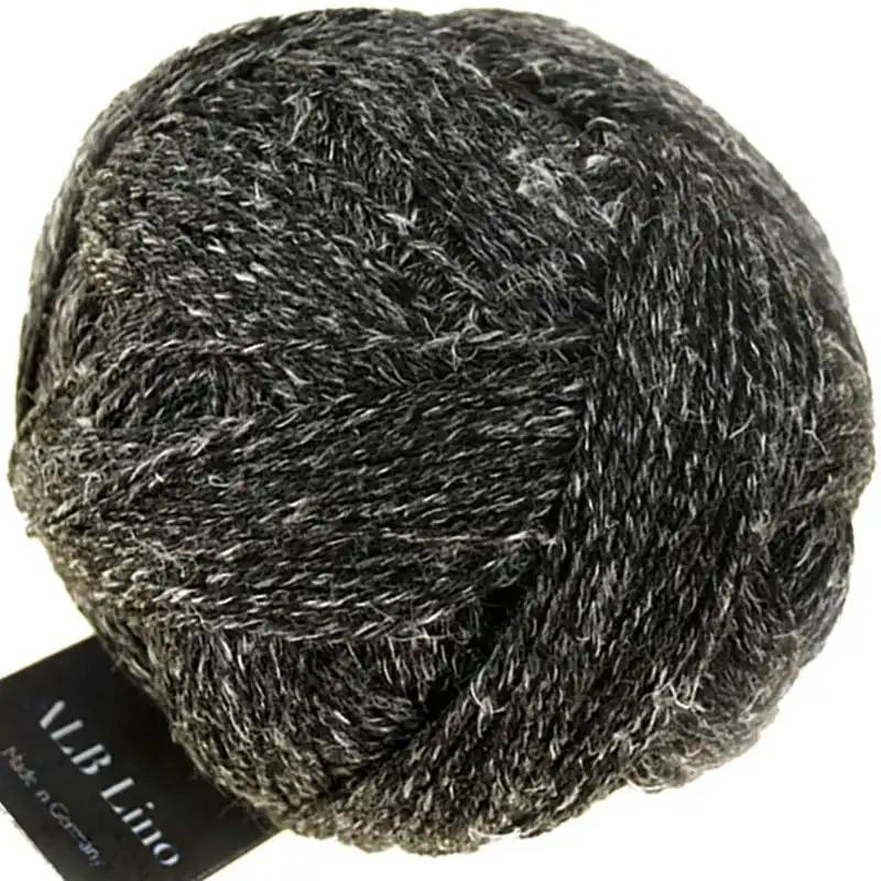 Schoppel Wolle Alb Lino 9093m Schwarzmelange