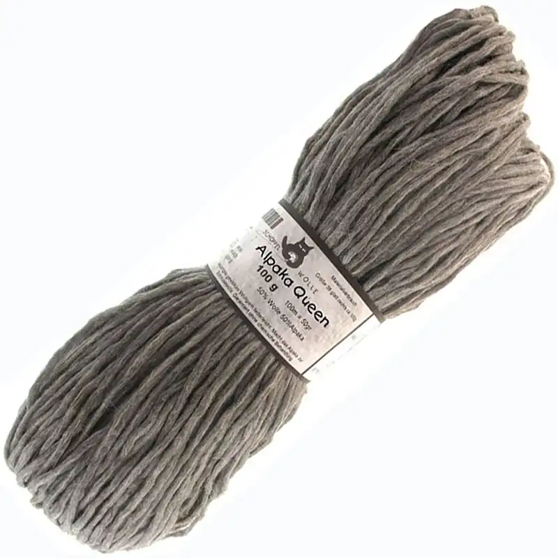 Schoppel Wolle Alpaka Queen naturbelassen 9680 Grau melange