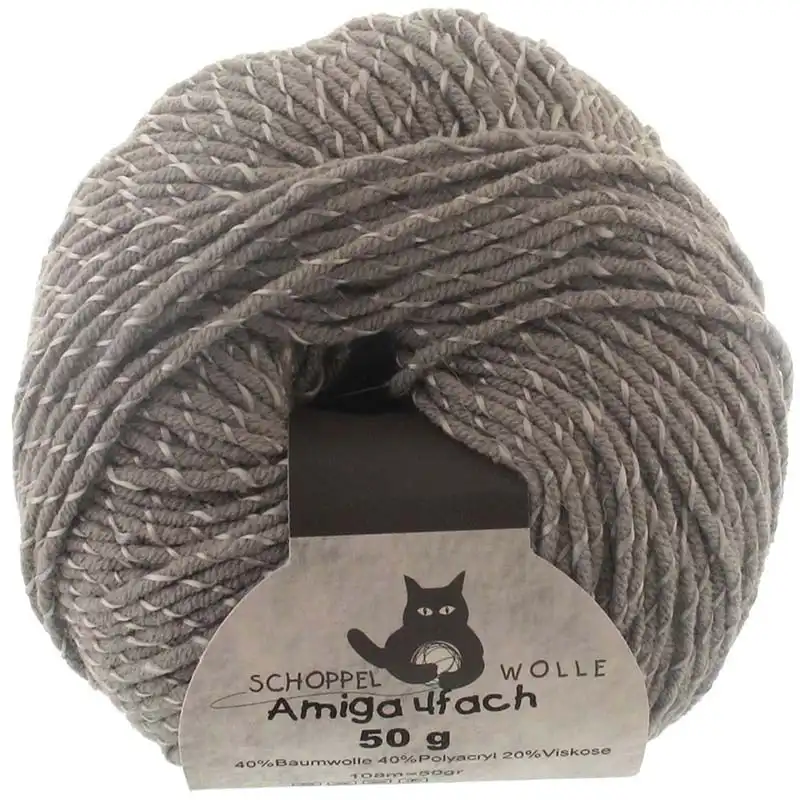 Schoppel Wolle Amiga 4-fach 7641 Steingrau