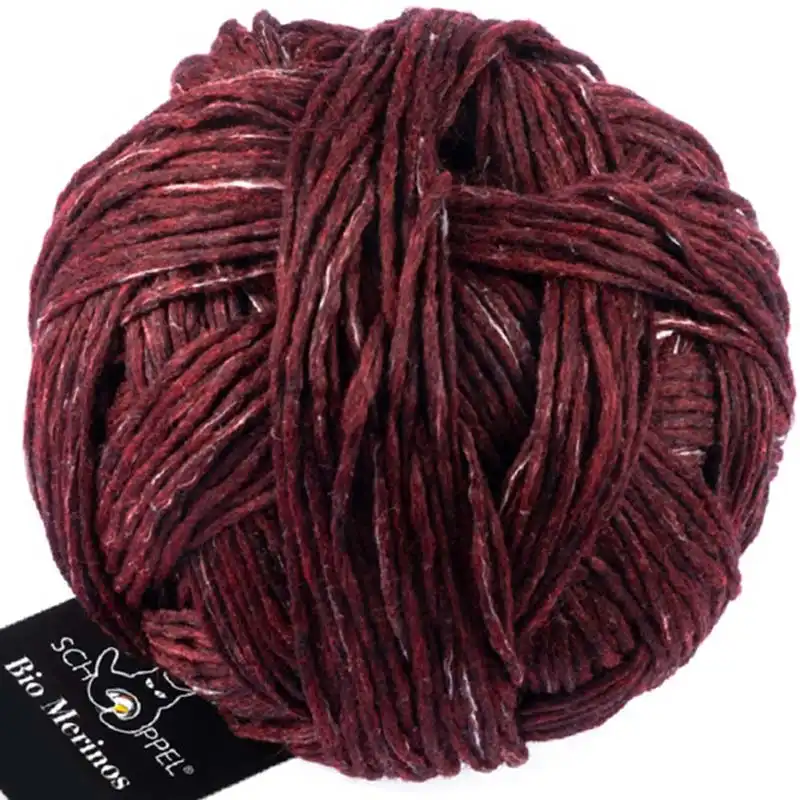 Schoppel wolle Bio merinos GOTS 1390M Rot Mélange