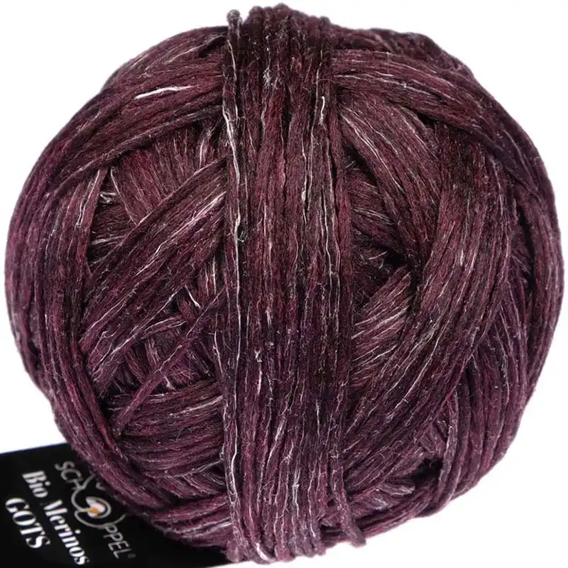 Schoppel wolle Bio merinos GOTS 1881M Bordeaux mélange