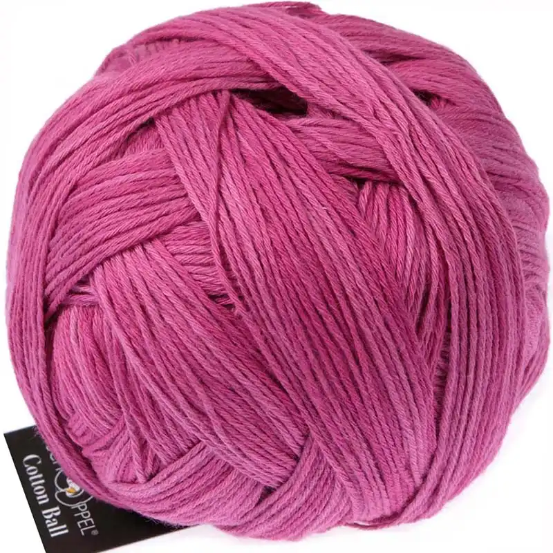 Schoppel Wolle Cotton ball 2555 Fuchsia Shadow