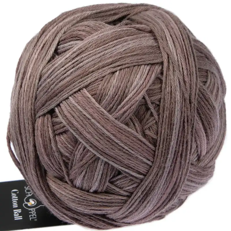 Schoppel Wolle Cotton ball 2678 Schoko
