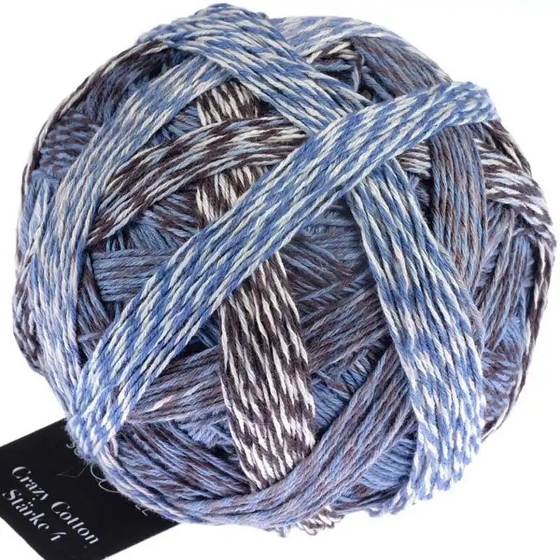 Schoppel Wolle Crazy Cotton Starke 4 2390 Meer und mehr