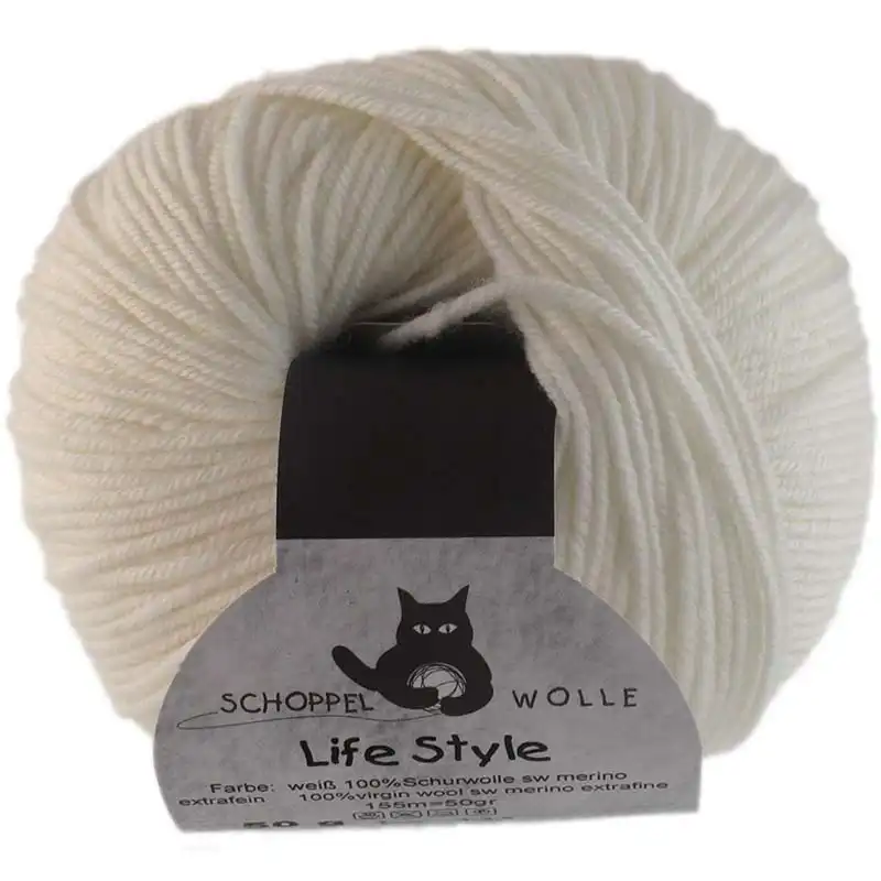 Schoppel wolle Life Style 0990 Weiss