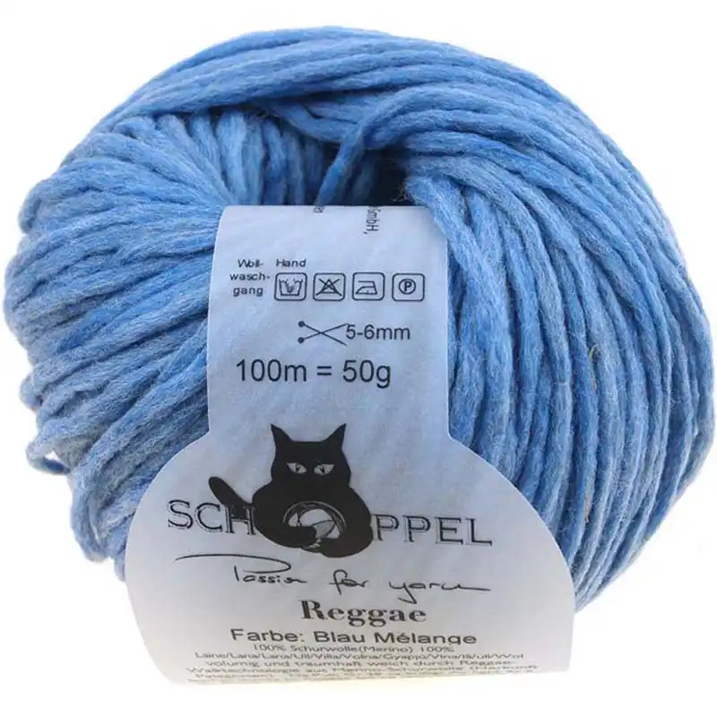 Schoppel Wolle Reggae 4201 M Blau melange