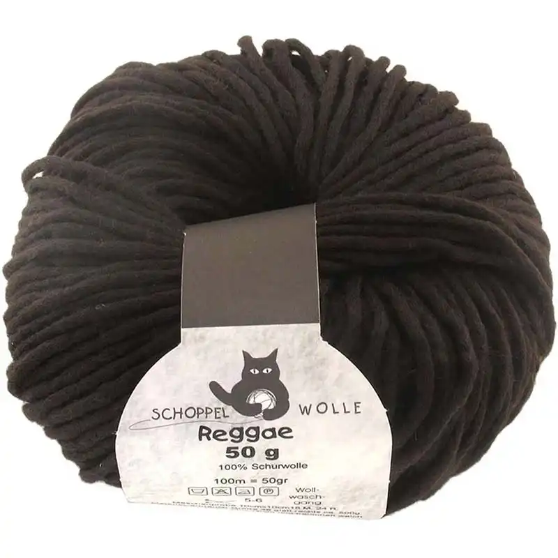Schoppel Wolle Reggae 8495 Dunkle Schokolade