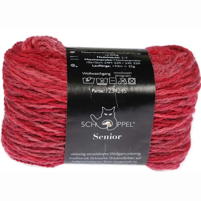 Schoppel Wolle Senior 2600 der Sommer wird rot Inspiration Dibadu