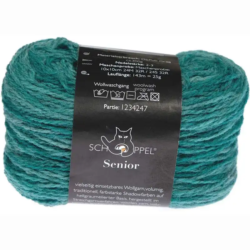 Schoppel Wolle Senior 2601 Superturkis  Inspiration Dibadu