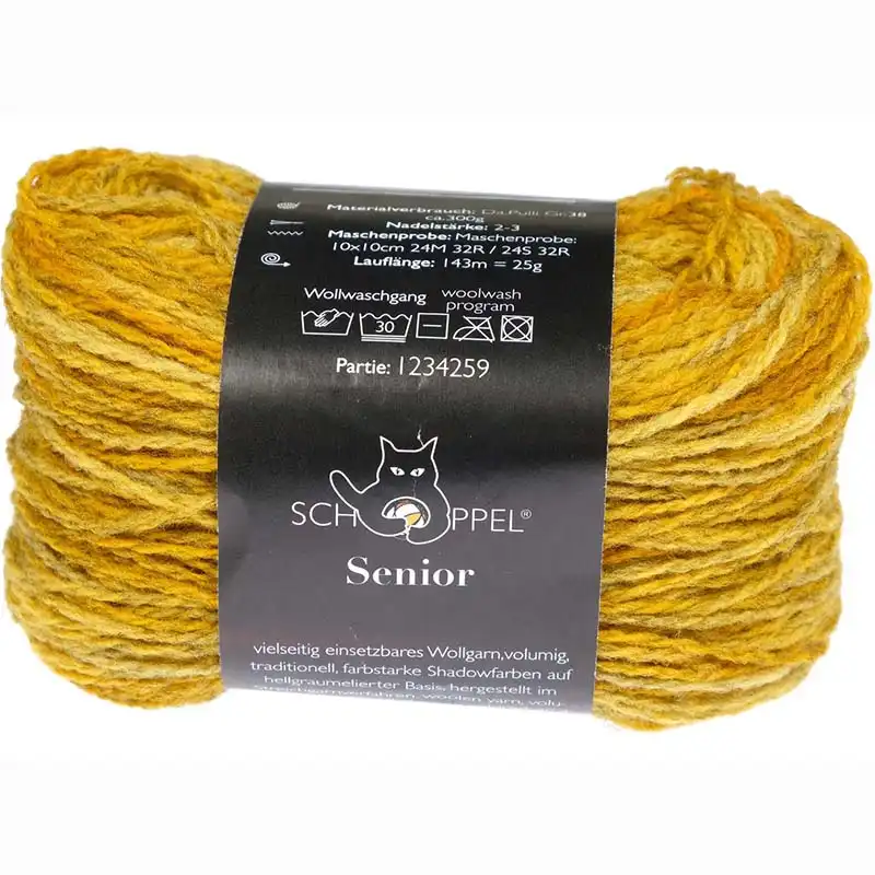 Schoppel Wolle Senior 2607 Sonnenstrahl Inspiration Dibadu