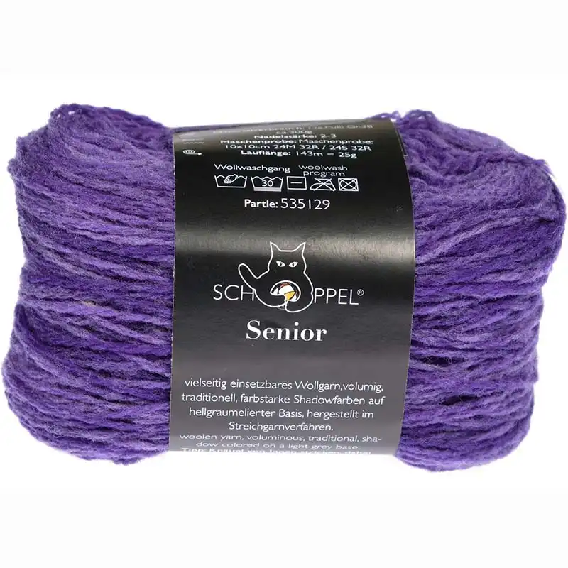 Schoppel Wolle Senior 2618 Purpurwolke Inspiration Dibadu