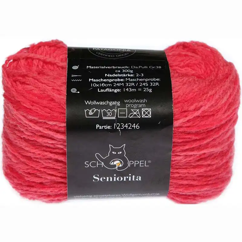 Schoppel Wolle Seniorita 2600 der Sommer wird rot Inspiration Dibadu