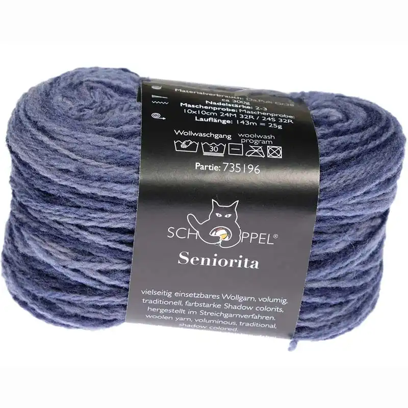 Schoppel Wolle Seniorita 2609 Tintensee Inspiration Dibadu