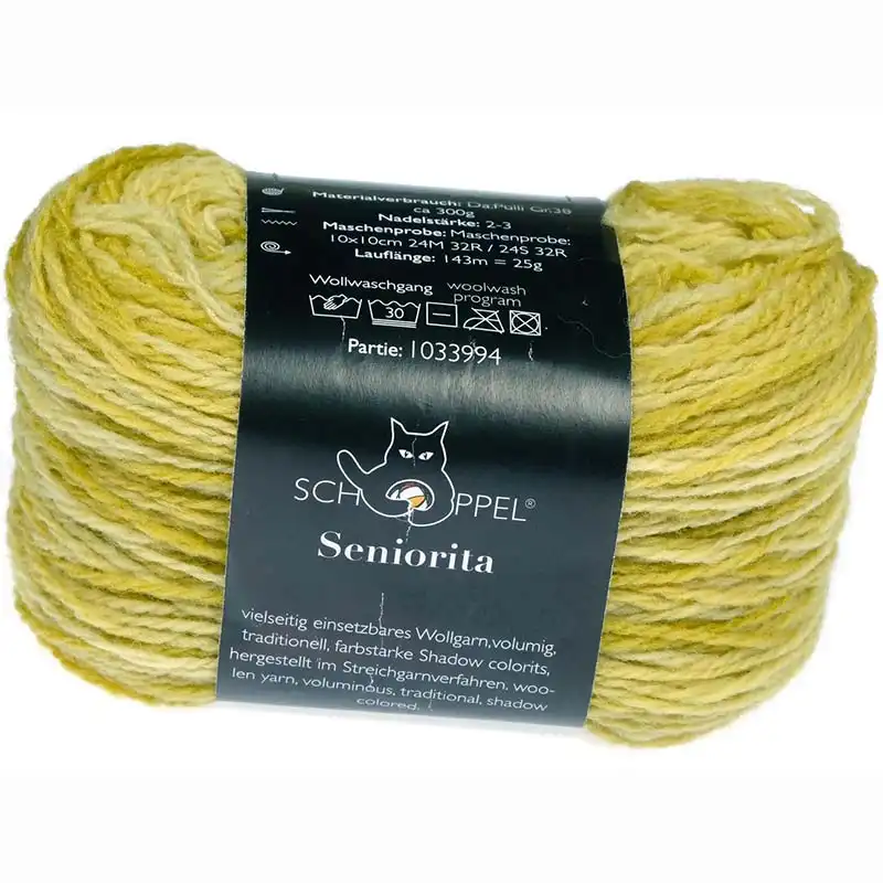 Schoppel Wolle Seniorita 2613 Goldolive Inspiration Dibadu