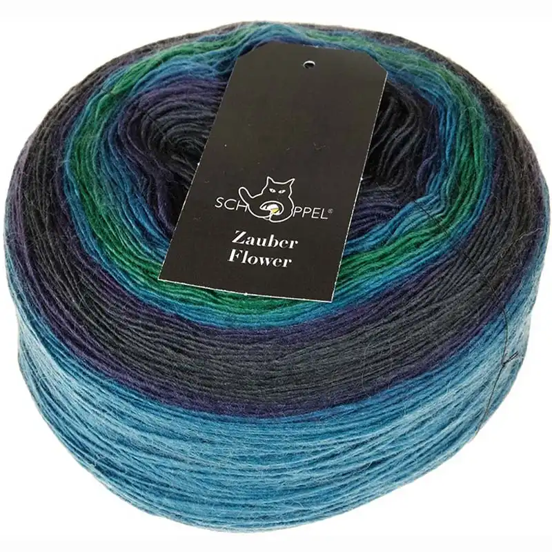 Schoppel wolle Zauber Flower 2179 Blaukraut bleibt blaukraut