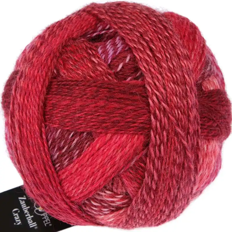 Schoppel Wolle Zauberball®Crazy 2620 Rot im Anzug