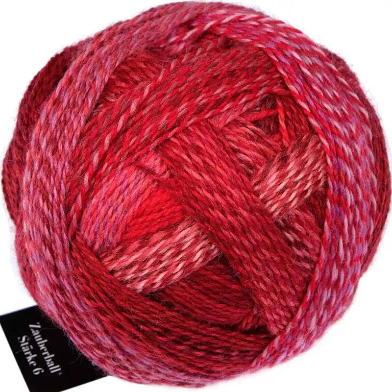 Schoppel Wolle Zauberball®Stärke 6 2620 Rot im Anzug