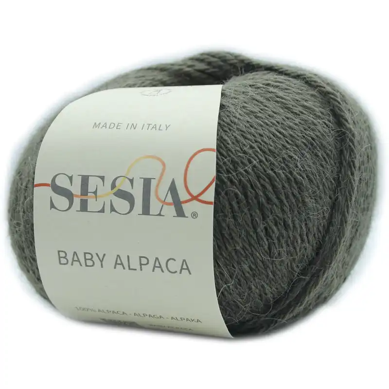 Sesia Baby Alpaca 426 Olivově šedá