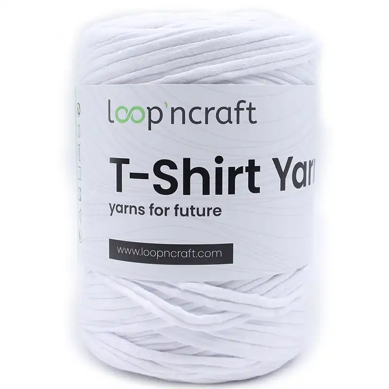 T-Shirt yarn Bílá