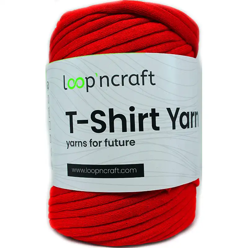 T-Shirt yarn Červená
