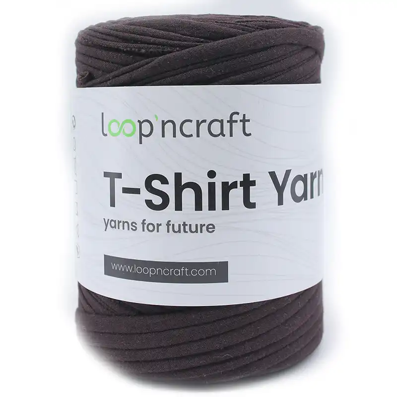 T-Shirt yarn Tmavě hnědá