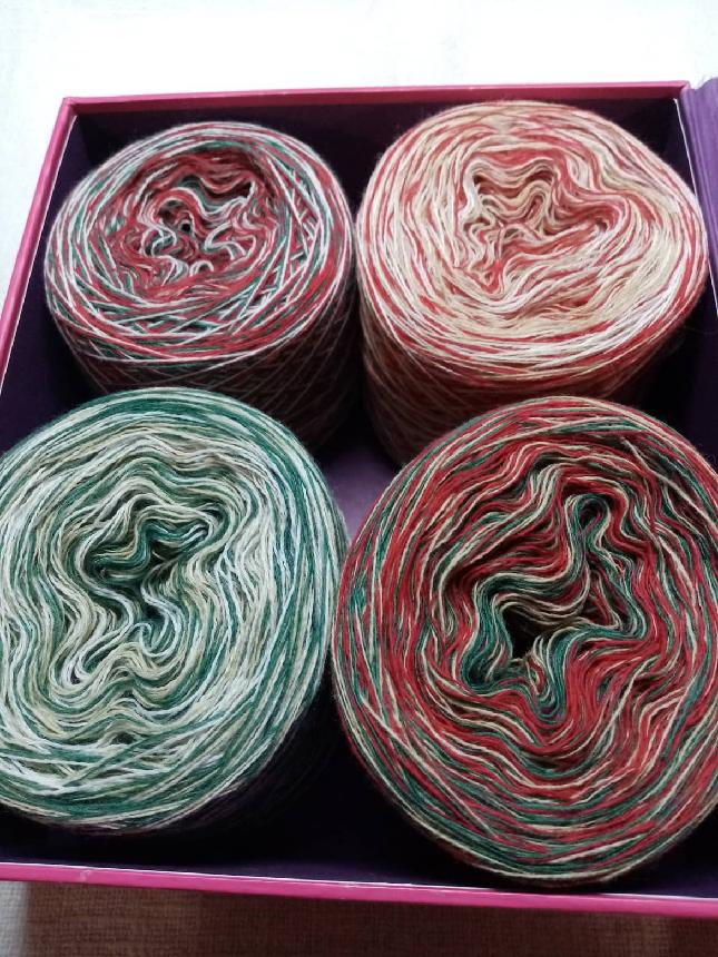 Vánoční merino 3-nitka 4x300m
