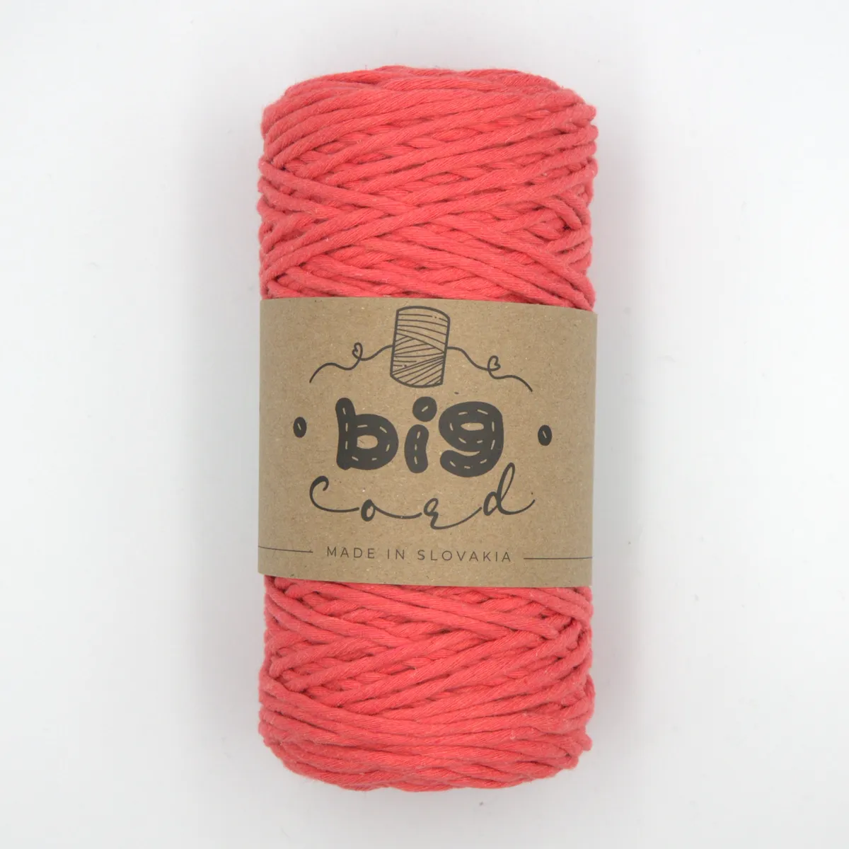Velká vlna Macrame 1,5mm Flamingo