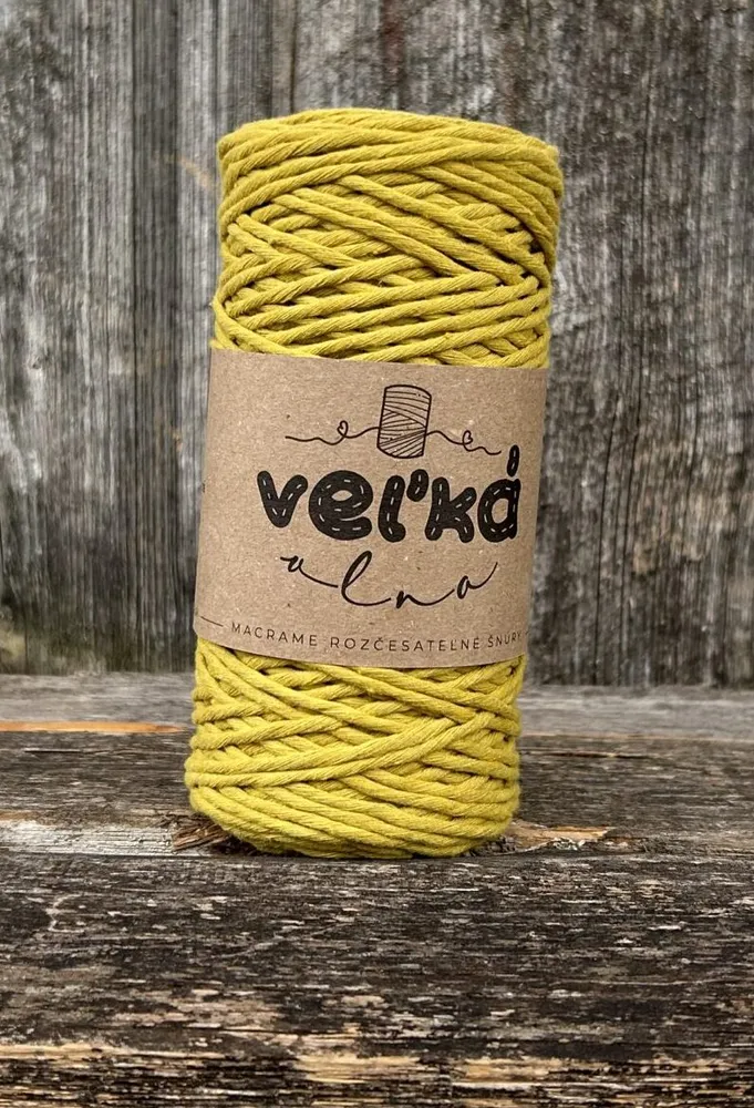 Velká vlna Macrame 1,5mm Limeta