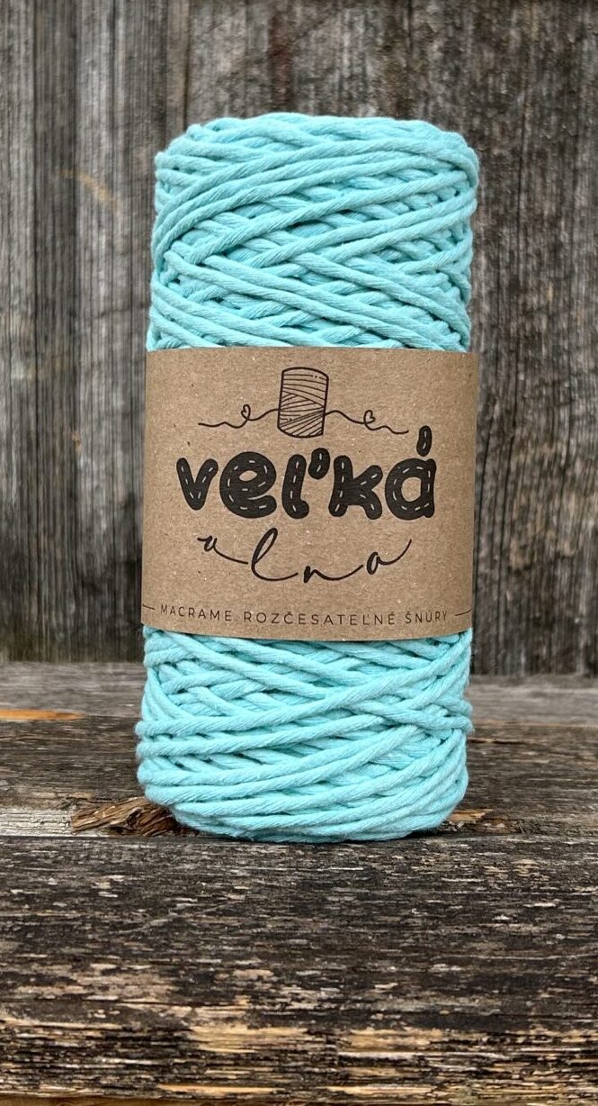 Velká vlna Macrame 1,5mm Máta