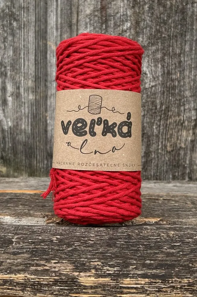 Velká vlna Macrame 1,5mm Vlčí mák